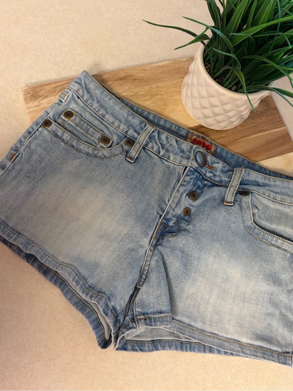 No Boundaries Light Blue Denim Jean Shorts
